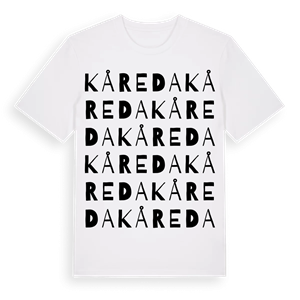 Kåreda ordlek t-shirt – ekologisk bomull t-shirt från Pinshirt