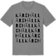 Mid Heather Gray t-shirt med Kårehäll ordlek t-shirt