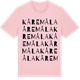 Pink Cotton t-shirt med Kåremåla ordlek t-shirt