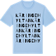 Blue Soul t-shirt med Käringehyltan ordlek t-shirt