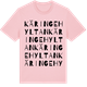 Pink Cotton t-shirt med Käringehyltan ordlek t-shirt