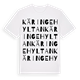 White t-shirt med Käringehyltan ordlek t-shirt