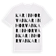 Karinhorvan ordlek t-shirt
