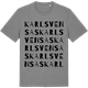 Mid Heather Gray t-shirt med Karl Svensas ordlek t-shirt