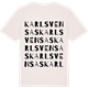 Vintage White t-shirt med Karl Svensas ordlek t-shirt