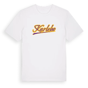 Karlebo baseball t-shirt – ekologisk bomull t-shirt från Pinshirt