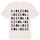 Vintage White t-shirt med Karlebo ordlek t-shirt