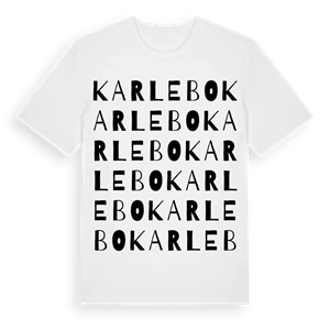 Karlebo ordlek t-shirt – ekologisk bomull t-shirt från Pinshirt