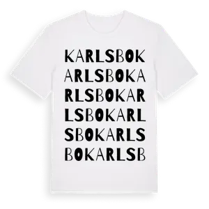 Karlsbo ordlek t-shirt – ekologisk bomull t-shirt från Pinshirt