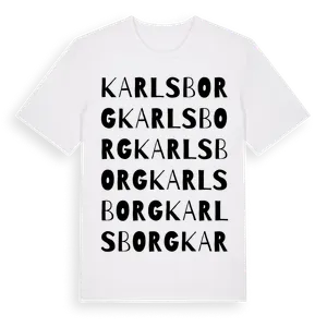 Karlsborg ordlek t-shirt – ekologisk bomull t-shirt från Pinshirt
