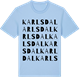 Blue Soul t-shirt med Karlsdal ordlek t-shirt