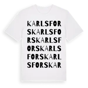 Karlsfors ordlek t-shirt – ekologisk bomull t-shirt från Pinshirt