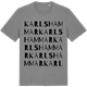 Mid Heather Gray t-shirt med Karlshammar ordlek t-shirt