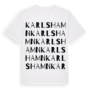 Karlshamn ordlek t-shirt – ekologisk bomull t-shirt från Pinshirt