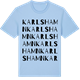 Blue Soul t-shirt med Karlshamn ordlek t-shirt