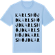 Blue Soul t-shirt med Karlshöjd ordlek t-shirt