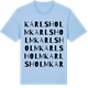 Blue Soul t-shirt med Karlsholm ordlek t-shirt