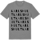 Mid Heather Gray t-shirt med Karlshult ordlek t-shirt