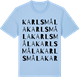 Blue Soul t-shirt med Karlsmåla ordlek t-shirt
