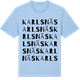 Blue Soul t-shirt med Karlsnäs ordlek t-shirt