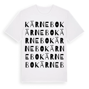 Kärnebo ordlek t-shirt – ekologisk bomull t-shirt från Pinshirt