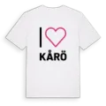 Jag älskar Kårö t-shirt stort tryck