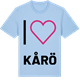 Blue Soul t-shirt med Jag älskar Kårö t-shirt stort tryck