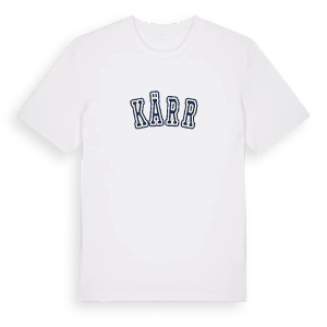 Kärr college t-shirt – ekologisk bomull t-shirt från Pinshirt