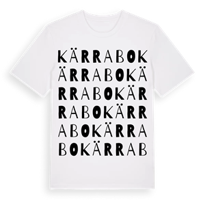 Kärrabo ordlek t-shirt – ekologisk bomull t-shirt från Pinshirt