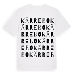 Kärrebo ordlek t-shirt – ekologisk bomull t-shirt från Pinshirt