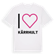 White t-shirt med Jag älskar Kärrhult t-shirt stort tryck