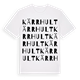 White t-shirt med Kärrhult ordlek t-shirt