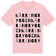 Pink Cotton t-shirt med Kärringryggen ordlek t-shirt
