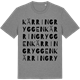 Mid Heather Gray t-shirt med Kärringryggen ordlek t-shirt