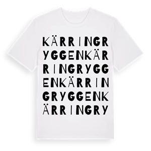 Kärringryggen ordlek t-shirt – ekologisk bomull t-shirt från Pinshirt