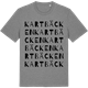 Mid Heather Gray t-shirt med Kartbäcken ordlek t-shirt