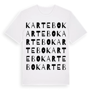 Kartebo ordlek t-shirt – ekologisk bomull t-shirt från Pinshirt