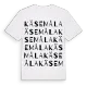 Käsemåla ordlek t-shirt
