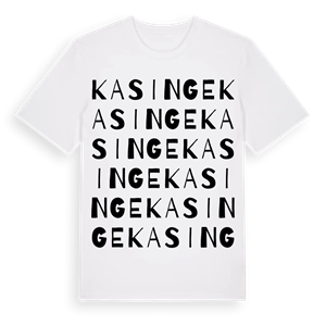 Kasinge ordlek t-shirt – ekologisk bomull t-shirt från Pinshirt