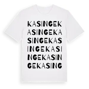 Kasinge ordlek t-shirt – ekologisk bomull t-shirt från Pinshirt