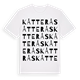 White t-shirt med Kåtterås ordlek t-shirt