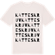 Vintage White t-shirt med Katteskruv ordlek t-shirt