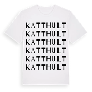 Katthult ordlek t-shirt – ekologisk bomull t-shirt från Pinshirt
