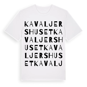 Kavaljershuset ordlek t-shirt – ekologisk bomull t-shirt från Pinshirt