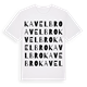 White t-shirt med Kavelbro ordlek t-shirt