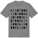Mid Heather Gray t-shirt med Kaxgärde ordlek t-shirt