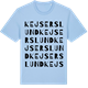 Blue Soul t-shirt med Kejserslund ordlek t-shirt