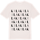 Vintage White t-shirt med Kila ordlek t-shirt
