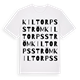 Kiltorpsström ordlek t-shirt