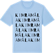 Blue Soul t-shirt med Kimramåla ordlek t-shirt